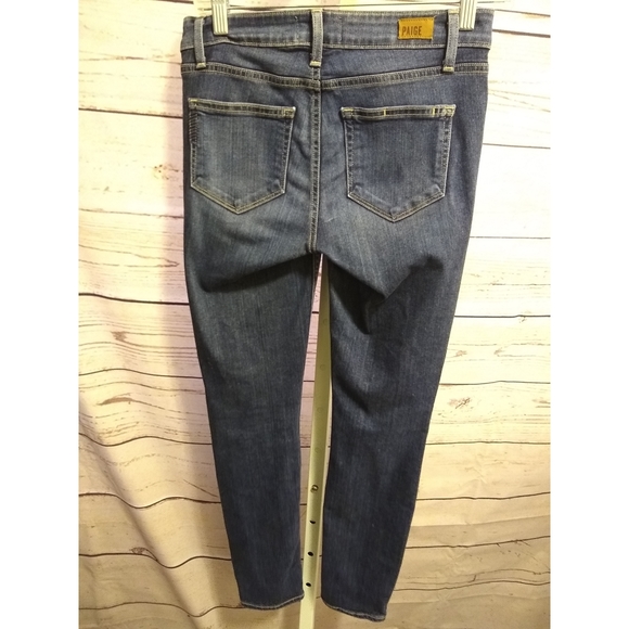 Paige Distressed Verdugo Ankle Jeans - Picture 2 of 14